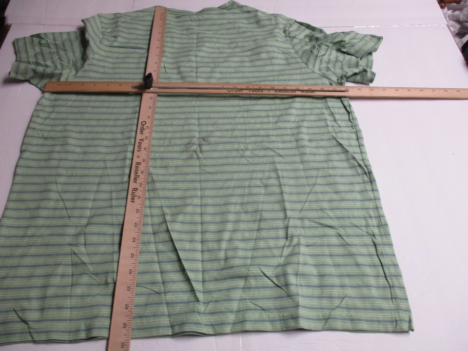 Mujer Alta Sierra Verde Rayas Camiseta Talla 2x Foto 3 de 4