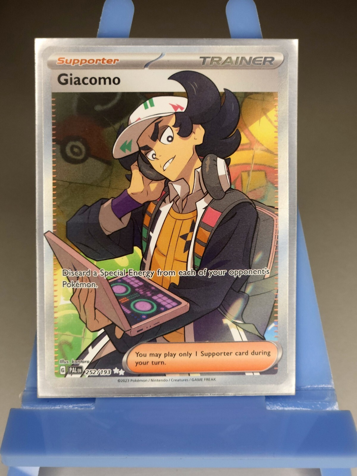 Giacomo 252/193 Pokemon TCG SV Paldea Evolved Full Art Ultra Rare Holo NM