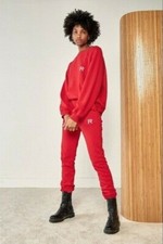 NWT 248.00 Ragdoll LA Oversized Sweatshirt and Jogger Sz. Large "Red"
