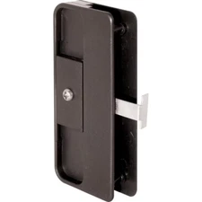 Black Plastic Mortise Style Screen Door Latch and Pull, Jim Walters