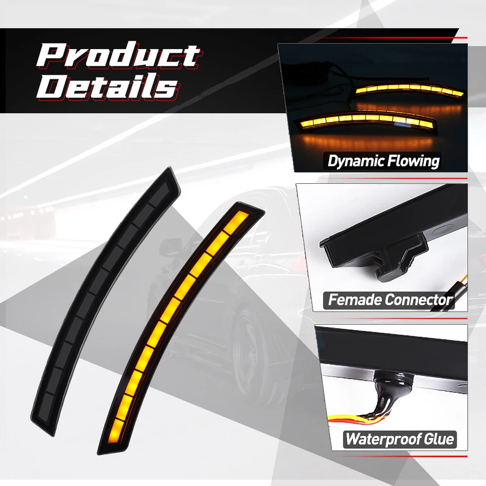 Para Honda CR-V CRV 2023 2024 LED DRL Luz Marcadora Lateral Rueda Diurna 2 Piezas Foto 3 de 4