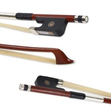 Cello Bow 4/4 Brazilwood with Ebony Frog Natural Horse Hair Well balanced