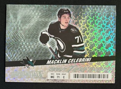   2024-25 Credentials Macklin Celebrini Debut Ticket Access RC Sharks