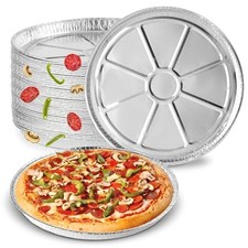 Stock Your Home 25 Pack 12 in Aluminum Pizza Pans Round Foil Focaccia Pan