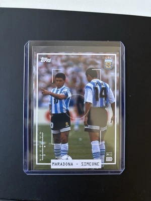 Topps Focus Argentina 2025 - Diego Maradona + Diego Simeone - Bild 1 von 2