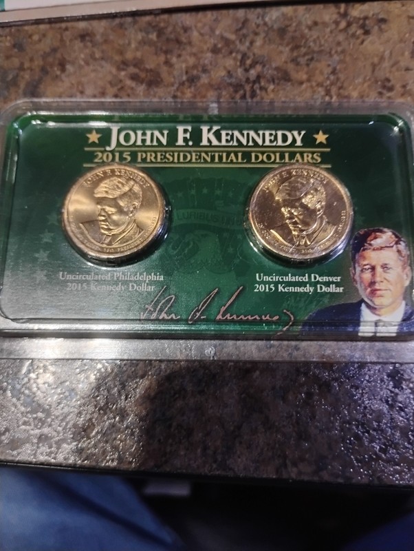 2015 JFK Presidential Dollars sealed and uncirculated 2 Coin Set