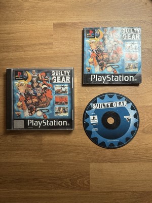 UK PAL PS1 Spiel ''Guilty Gear'' CIB - kleiner Riss hinten - siehe Fotos 