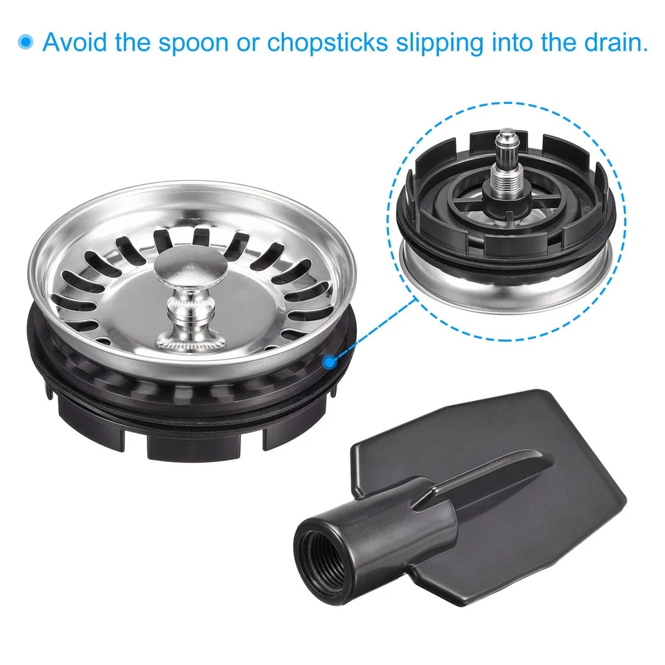 Garbage Disposal Strainer Cover Water Stopper, Fits for the Sink 3.14 Inch Foto 4 de 4