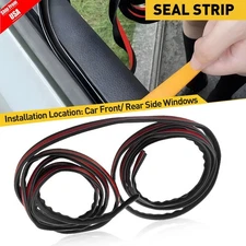 4M V-Shape Car Door Window Edge Moulding Trim Weatherstrip Seal Strip Rubber