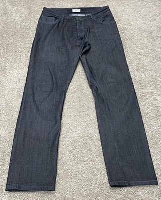 Tom James Jeans Blue Delta Mens 31x32 Blue Straight Leg Stretch Denim Dark USA