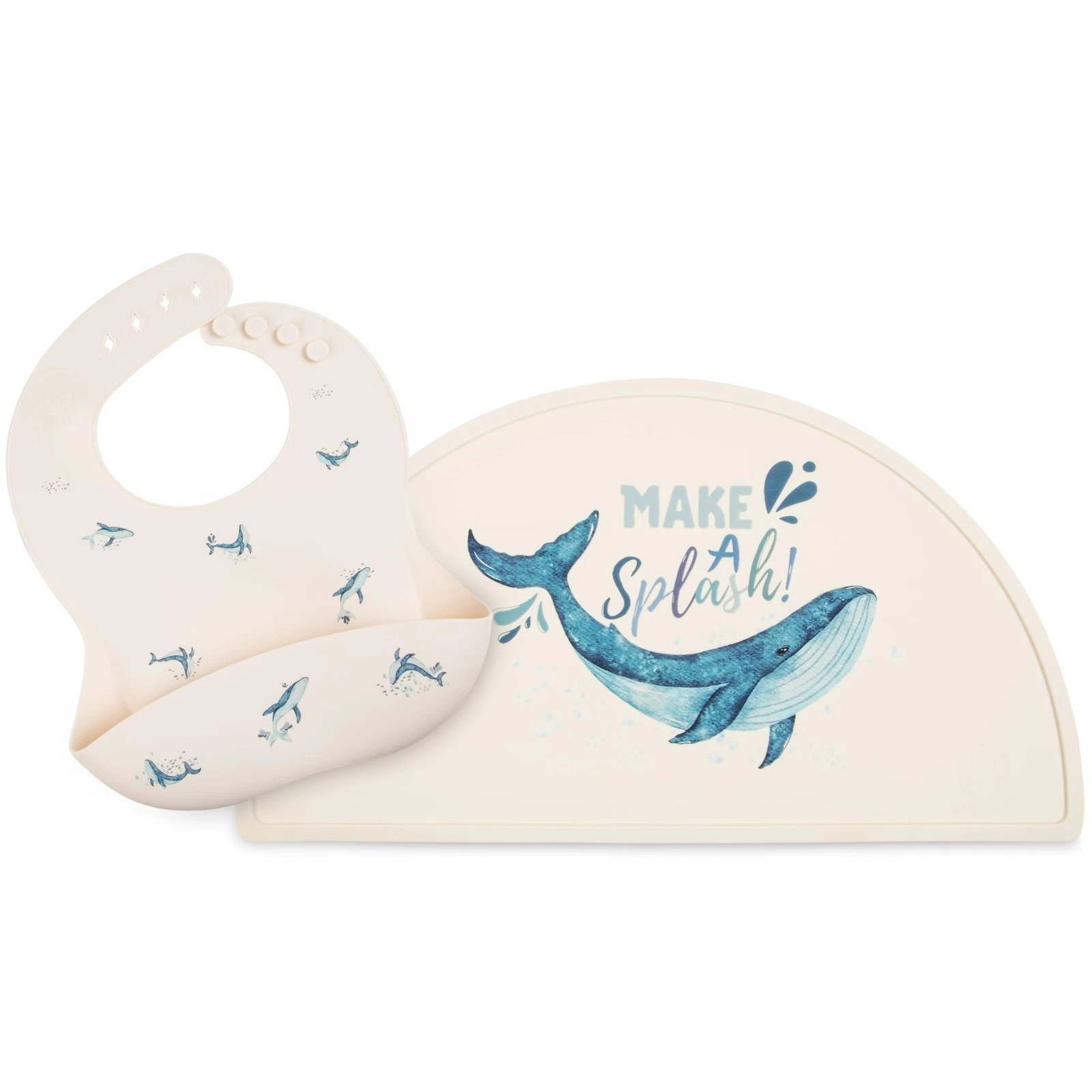 Silicone Baby Bib and Mat Set Combination 2 items! | Boys Girls Babies & Todd...