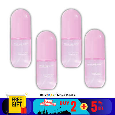 4 X 100ml Grace And Glow BO Silky & Protect Care Haar Vitamin Mist NEU