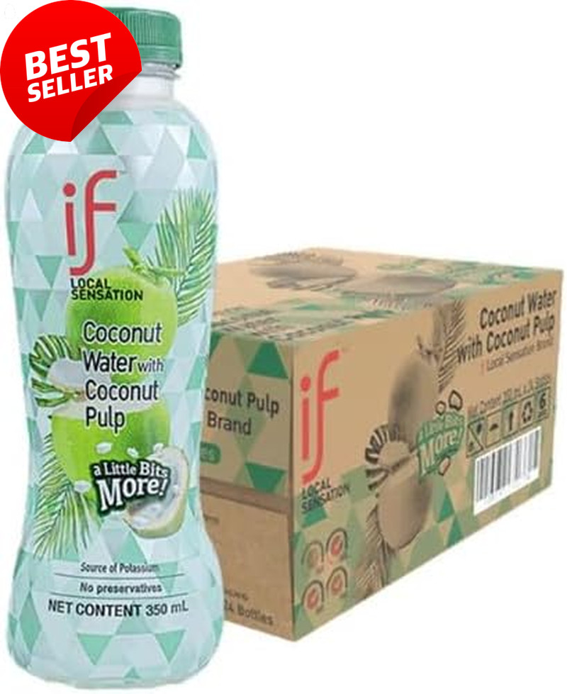 IF Coconut Water with Pulp - Tropical Hydration Drink Young Coconut Juice | Natu
