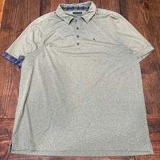 William Murray Polo golf Shirt Mens Extra Large Golf Green Plaid Trim, soft
