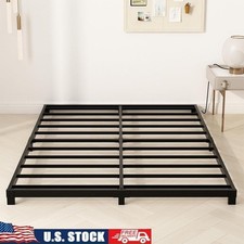 Metal Bed Frame Noise-Free Easy Assembly No Box Spring Squeak Resistant New