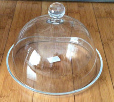 LSA International Vienna Glass Cake / Cheese Dome & Plate, 25cm, Clear