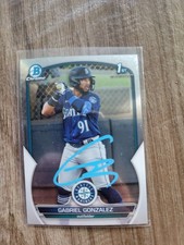 Gabriel Gonzalez Signed 2023 1st Bowman Chrome Baseball Card BCP133 Twins