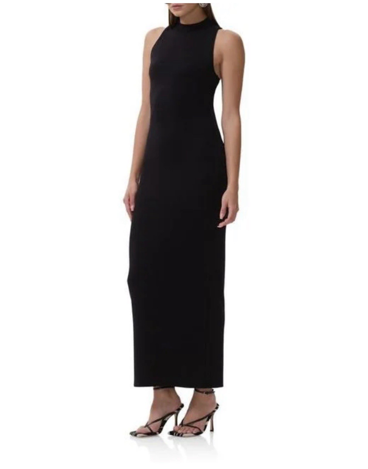 AFRM Casper Racerback Maxi Dress Black Womens Medium NWT Nordstrom MSRP $98