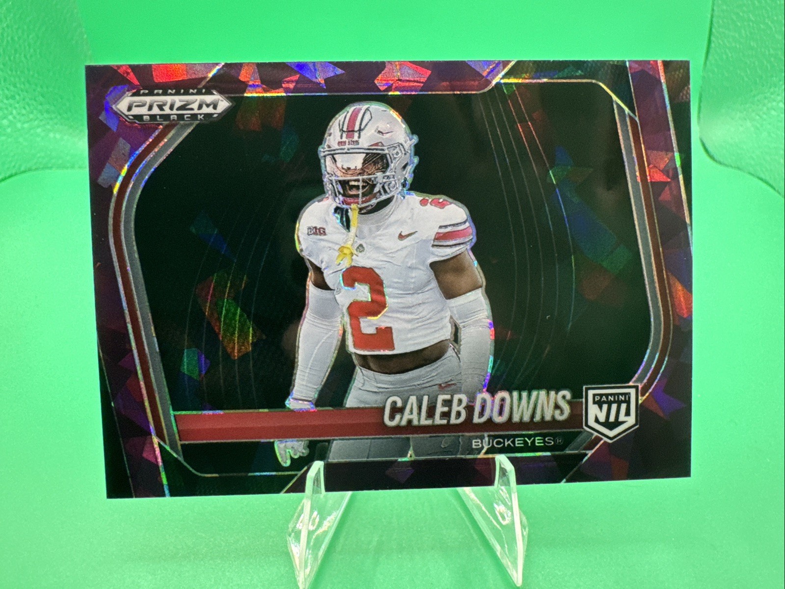 2025 Panini Prizm Black NIL - Prospects Caleb Downs #190 Purple Ice /149