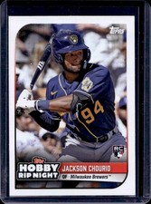 2024 Topps Hobby Rip Night Jackson Chourio RC Rookie #22 Brewers