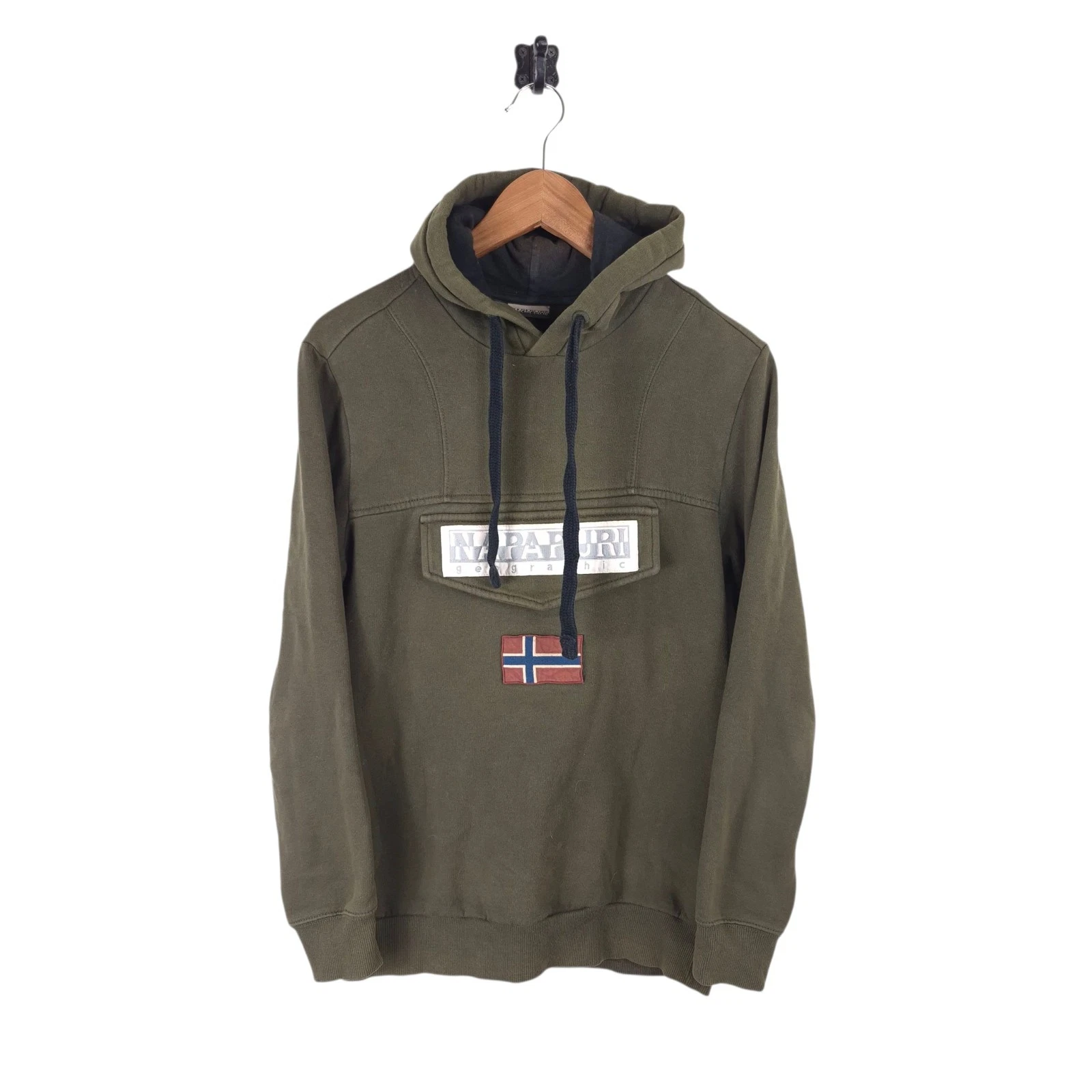 Mens Napapijri Burgee Winter Hoodie Small