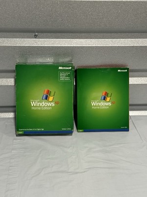  Microsoft Windows XP Home Edition - Full Version with Service Pack 2 CD-ROM 