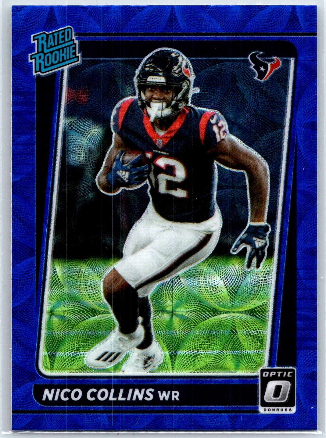 2021 Donruss Optic #230 Nico Collins Blue Scope