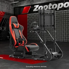 Zootopo Racing Simulator Cockpit Stand Fits Thrustmaster Logitech G923 G29 XBox