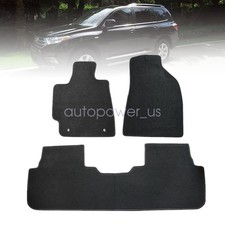 For 2009-2013 Toyota Highlander 5passengers Front Rear Floor Mats Carpet Velour For 2009-2013 Toyota Highlander 5passengers Front Rear Floor Mats Carpet Velour