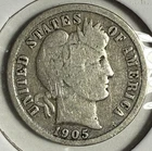 1905-P Barber Dime - (14-4)