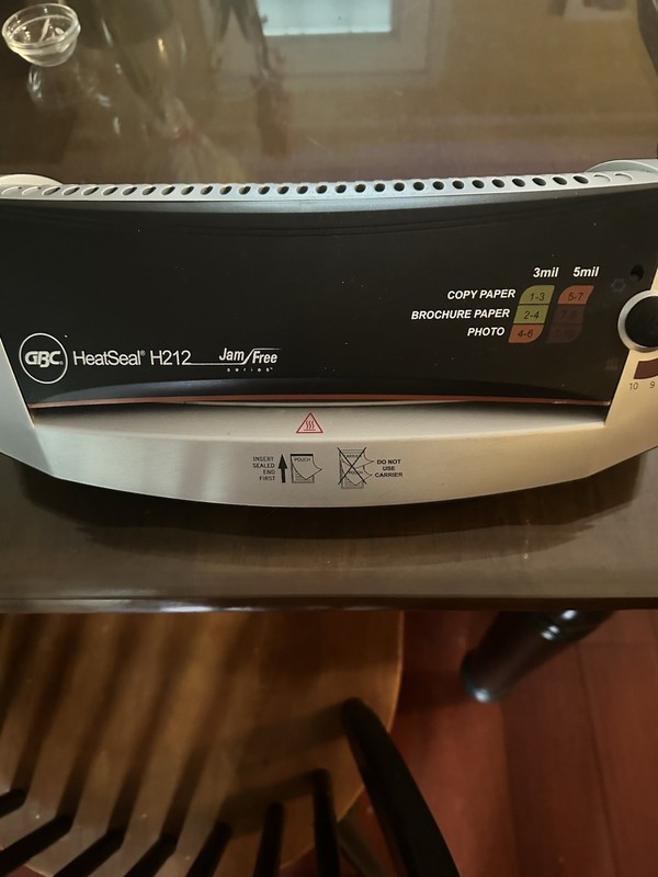 GBC Heatseal H212 Jam Free Series 9.5" Letter Size Laminator