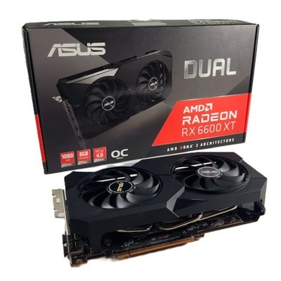 Asus Dual Radeon RX 6600 XT OC Edition Graphics Card - USED with BOX TESTED!