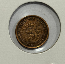 1934 Netherlands 1/2 Cent Coin