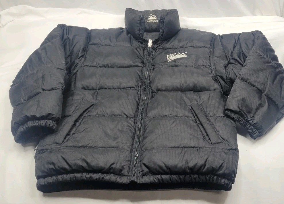 First Down Reversible Down Jacket Black Mens - image 7