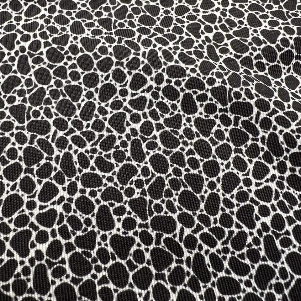 Cutter & Buck Mens Preppy Black & White Printed Polo Shirts/3XL Made In Egypt - Image 4 of 4