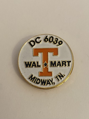 #ad Walmart Midway Tennessee DC 6039 Lapel Pin P146 $12.00
