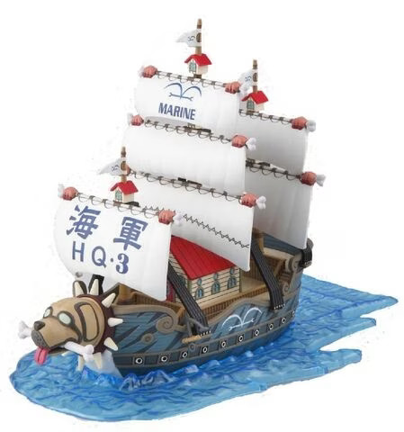 Maquette Vaisseau Garp Marine One Piece de 15cm pour décoration geek