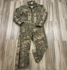 VTG Walls Blizzard Pruf Insulated Coveralls Realtree Camo Mens Medium Short USA