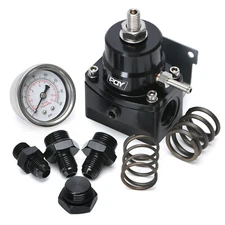 AN6 Feed & AN6 Return Line Fuel Pressure Regulator w/ Boost Reference Gauge 3-70