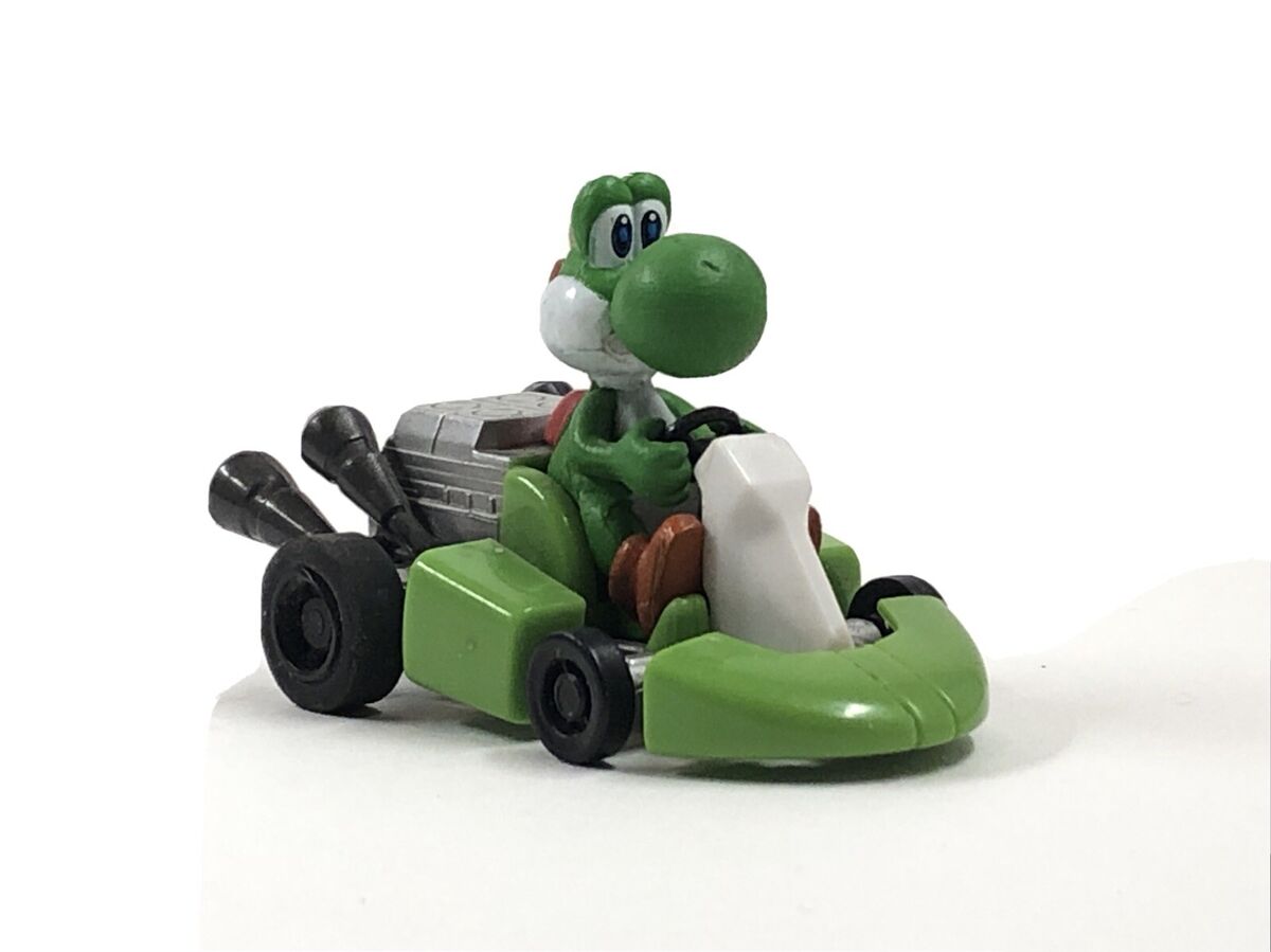 Tomy Mario Kart Wii YOSHI Pullback Micro Racer Toy Car Loose | eBay