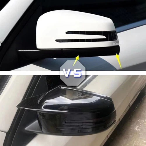 M-Style Gloss Black Side Mirror Cover Replace For Benz W176 W204 X204 W212 X156 - Picture 3 of 16