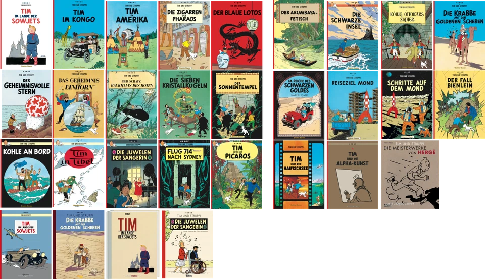 Tim und Struppi 0-24 +, zur Auswahl (Softcover) - Carlsen Comics, Hergé