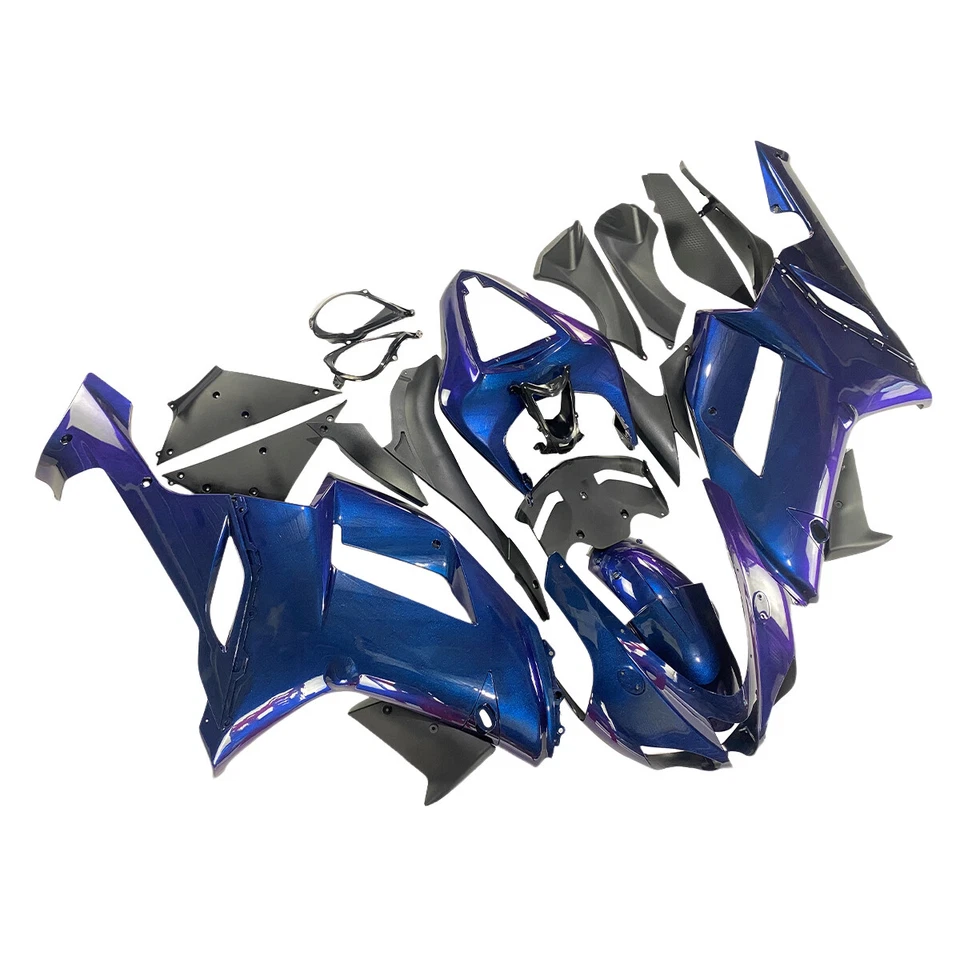 Kit de carenado azul púrpura camaleón para carrocería Kawasaki ZX6R 2007 2008 Ninja 636 Foto 2 de 4