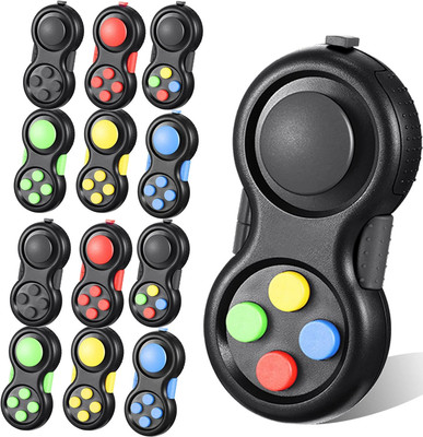12 Pcs Pad Toys Game Retro Fidgets Controller Toys Classic Handheld Fun Pad Pack