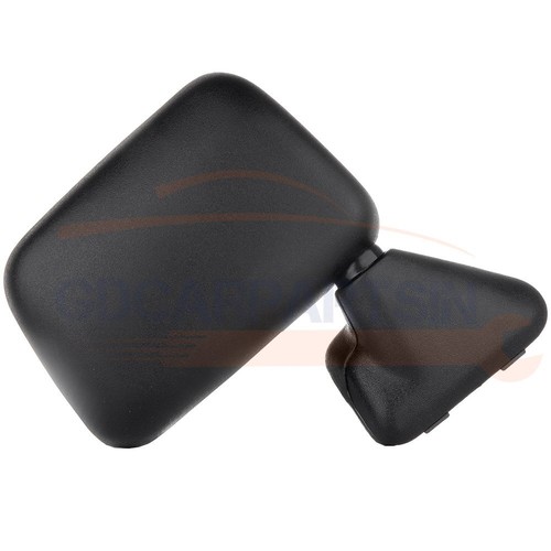 Black Housing For 1987-1989 Toyota4 Runner Pickup Manual Fold Pair Side Mirrors - Picture 10 of 12