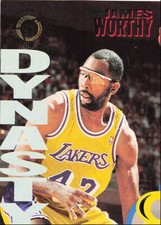 1994-95 Stadium Club Dynasty and Destiny James Worthy Los Angeles Lakers #5A