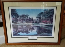 Kenneth Reed "Red Bud" 16th Hole, Augusta National Golf Club numbered print