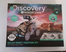Discovery Kids Mindblown STEM 12-in-1 Solar Robot Creation 190-Piece Kit Gray