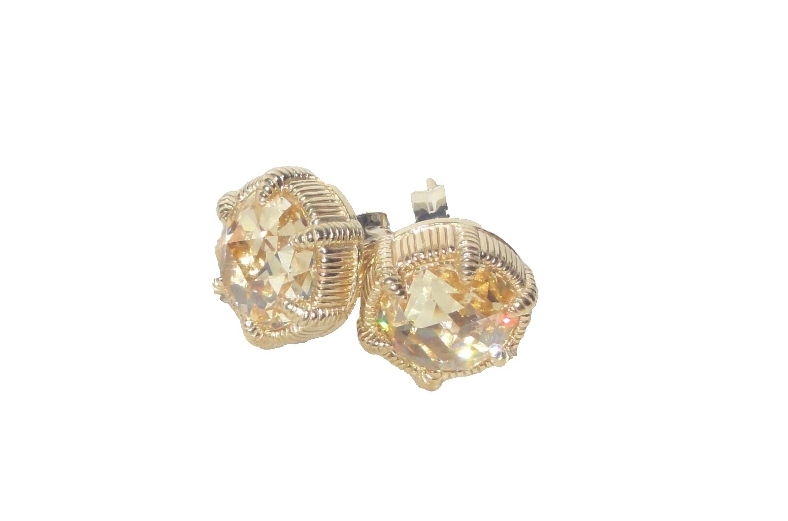 Judith Ripka Yellow Gold Fashion Earrings