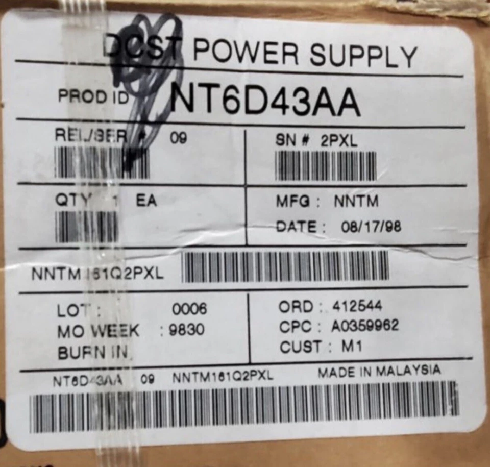 New! NORTEL POWER SUPPLY NT6D43AA - Image 2 of 4